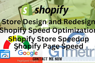 shopify store design, shopify speed optimization, increase store speed