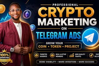 viral crypto marketing, solana meme coin promotion, crypto telegram promotion