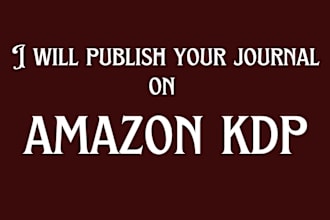 publish your journals and low content books on amazon KDP