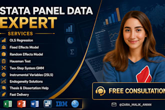 do panel data regression analysis in stata