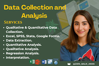 do data collection and analysis in excel, spss, and stata with interpretations