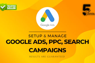 create and manage google ads PPC campaign