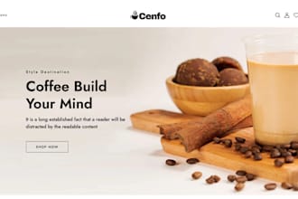 build coffee shopify store coffee website coffee store coffee dropshipping store