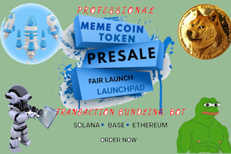 make a token, ico, launchpad on ethereum, base and solana, sui, xrpl