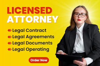 write legal agreement,nda,privacy policies,operating,services, lawsuits,appeals