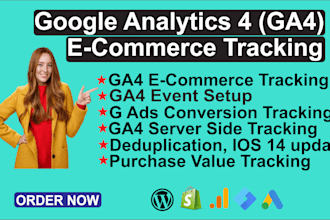 setup google analytics 4 ecommerce conversion API tracking