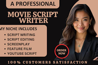 screenwrite your movie script youtube feature film and screenpaly as ghostwriter