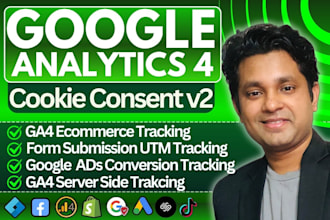 setup google analytics 4, ga4 ecommerce tracking, utm, ads conversion tracking