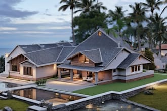 do architectural floor plan,3d modeling, rendering in revit