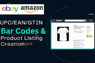 generate barcodes and create your amazon or ebay listing