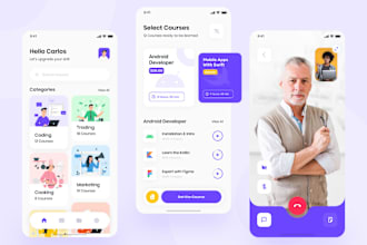 create elearning app, education app, school app, quiz app, online course app