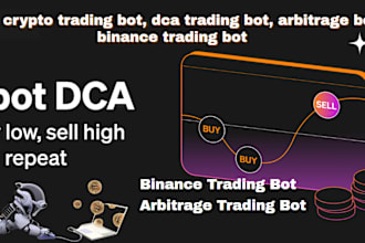 build crypto trading bot, dca trading bot, arbitrage bot, binance trading bot
