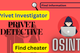 be your information analyst, private detective and personal data collector