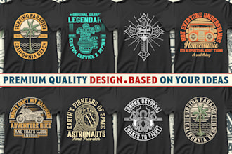 creation hat, mug, sticker and minimalist t shirt designs