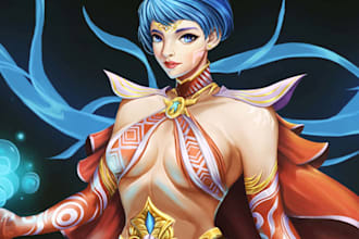 draw your dnd character art and original character design