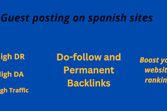do guest post and link insertions on spanish sites