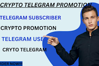 crypto telegram promotion, telegram subscribers, crypto promotion, telegram user