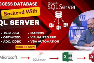 do ms access application, sql database, excel, vba tools