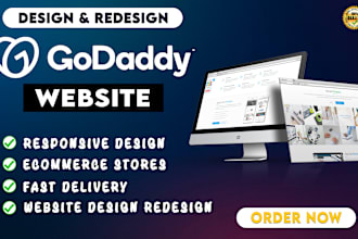 design or redesign your godaddy website