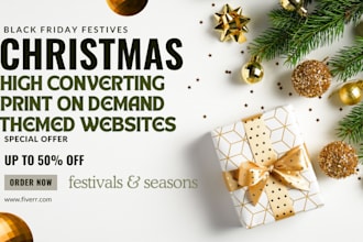design a high converting print on demand store for festivals