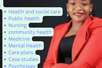 do nursing, public health, sociology, community health, soap, social care plans