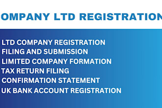 register UK ltd company do vat business bank account registration for US, non US