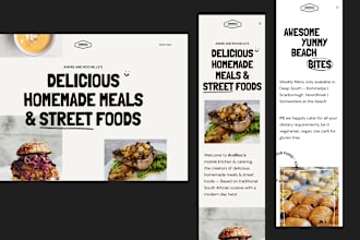design restaurant website catering website food website cafe website
