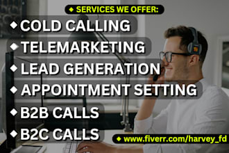 do b2b ,b2c cold calling and appointment setting