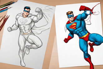 design superhero character for your comic or story