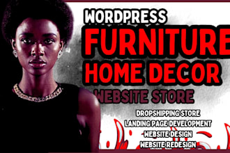 wordpress furniture website dropshipping furniture store home deco website