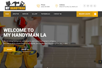 handyman website construction website hvac  handyman website