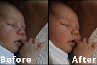 do newborn, maternity, family and wedding photo editing