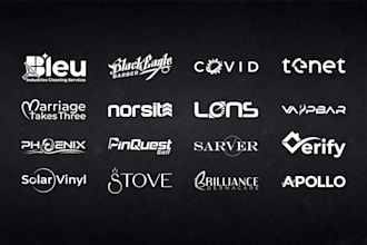 create a clean and professional wordmark logo design
