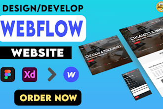 design or develop webflow website, figma to webflow, webflow expert