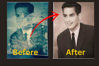 restore old photos ,colorize and fix, old photo restoration