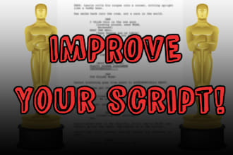 improve your script or screenplay with notes and ideas