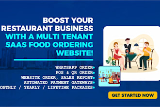 build your multitenant restaurant food ordering website