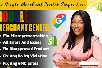 fix google merchant center, misrepresentation, gmc and setup shopping ads
