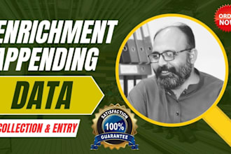 data enrichment appending, scraping, entry specialist, CRM