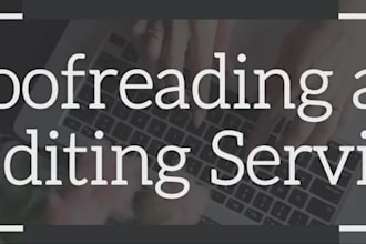 provide a high quality proofreading and editing service