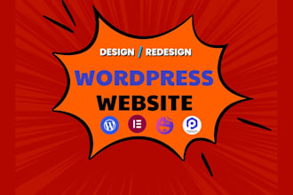 design a clean and modern wordpress site with elementor