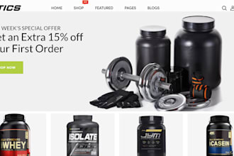 design health supplement shopify store health and fitness store health website