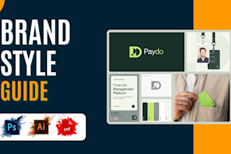 design brand style guide, corporate identity and brand kit