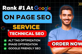 optimize website onpage technical SEO service wordpress shopify wix squarespace
