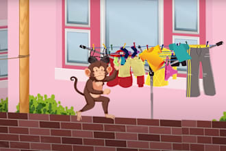 create engaging 2d animation of childrens book for kids