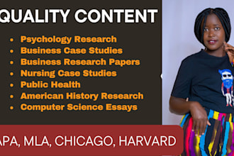 write case study analysis, research and summary, market research