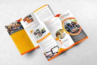 design trifold or bifold brochure in 48 hours