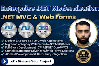 modernize legacy web forms to asp net mvc and blazor