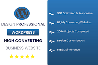 design a beautiful wordpress website for your online presence
