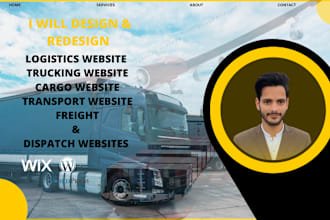 create logistics website design logistics website and redesign logistics website